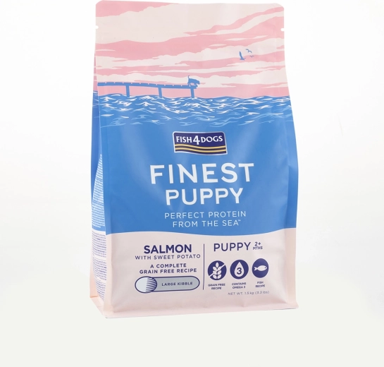 Croquettes pour chiots au saumon et patate douce 6 kg FISH4DOGS