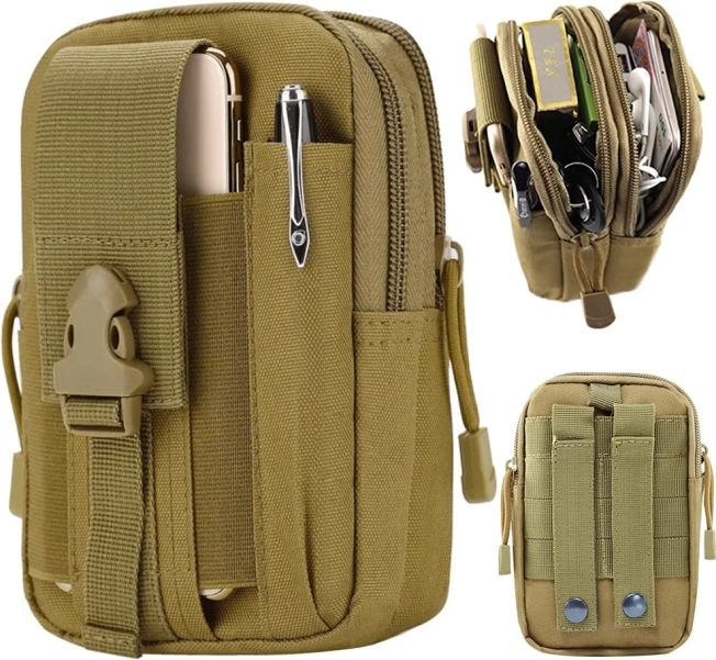 Étui de ceinture tactique MOLLE – imperméable, polyvalent