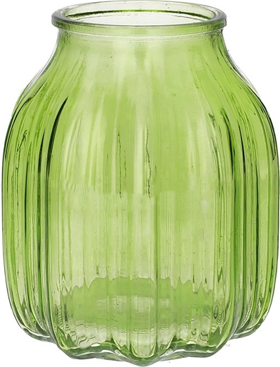 Vase Suko vert transparent 16 cm
