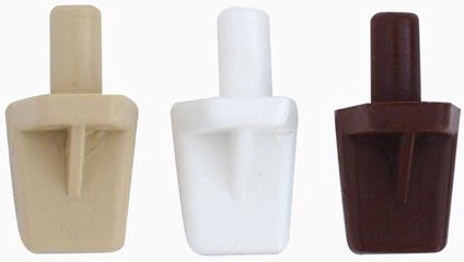 Support d’étagère en plastique blanc (lot de 100 pièces)