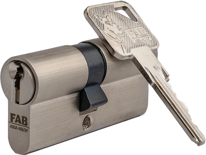 Cylindre de sécurité FAB 3 Home 30/45, nickel, 6 clés, classe 3