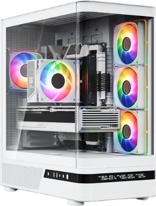 Boîtier Modecom Volcano AQ200 ARGB midi tower blanc