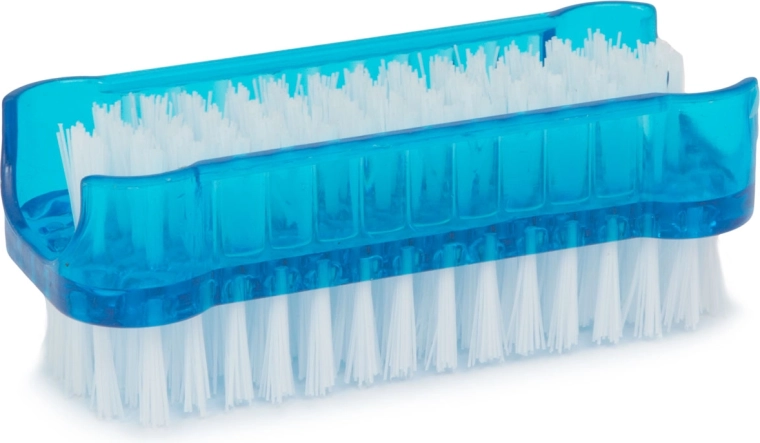 Brosse à ongles bleue et transparente – 2 pièces