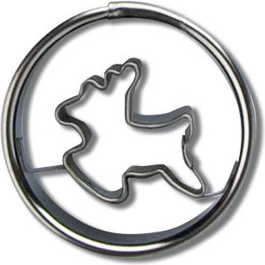 Emporte-pièce pour biscuits – rond avec renne 4 cm