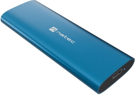 Boîtier externe Natec Rhino M.2 NVMe Lite pour SSD M.2 USB‑C 3.2 Gen 2 (bleu horizon)