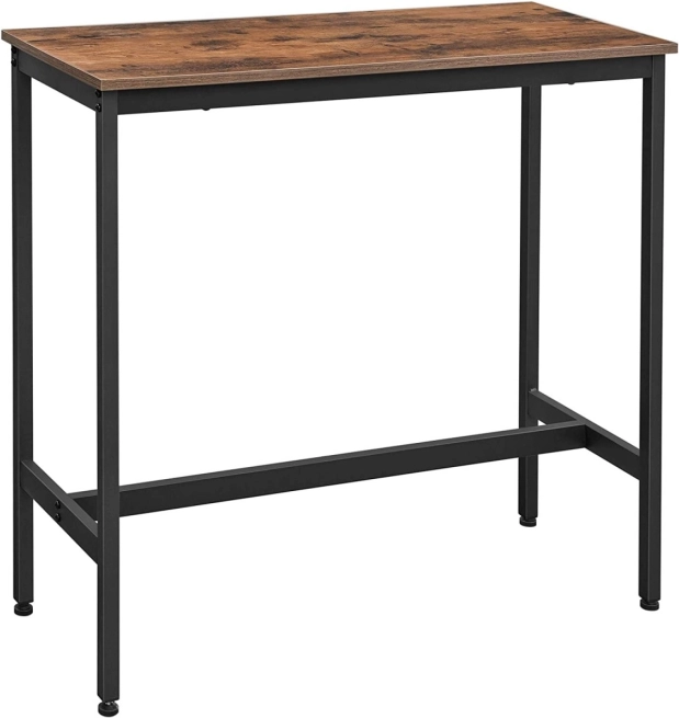 Table de bar haute et étroite de style loft industriel