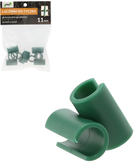 Lot de 6 raccords en T pour tiges de jardin 11 mm