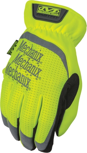 Gants de travail MECHANIX FastFit Hi‑Viz, jaunes, taille S