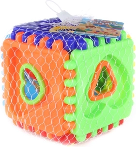 Cube d’encastrement pour enfants 15 cm, 12 formes