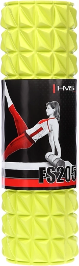 Rouleau de massage en mousse HMS FS205 45 cm – jaune