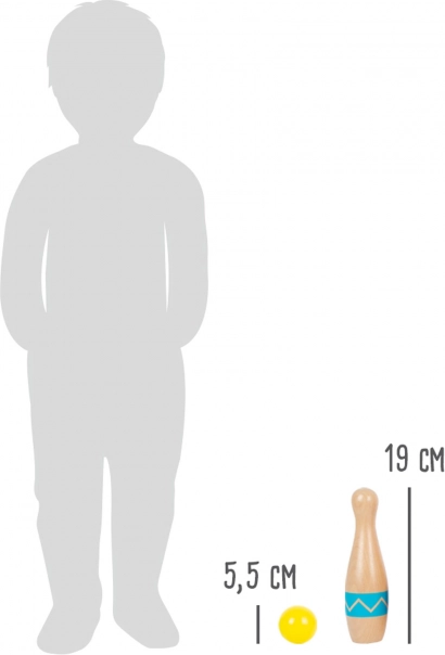 Quilles en bois SMALL FOOT Active – set pour enfants