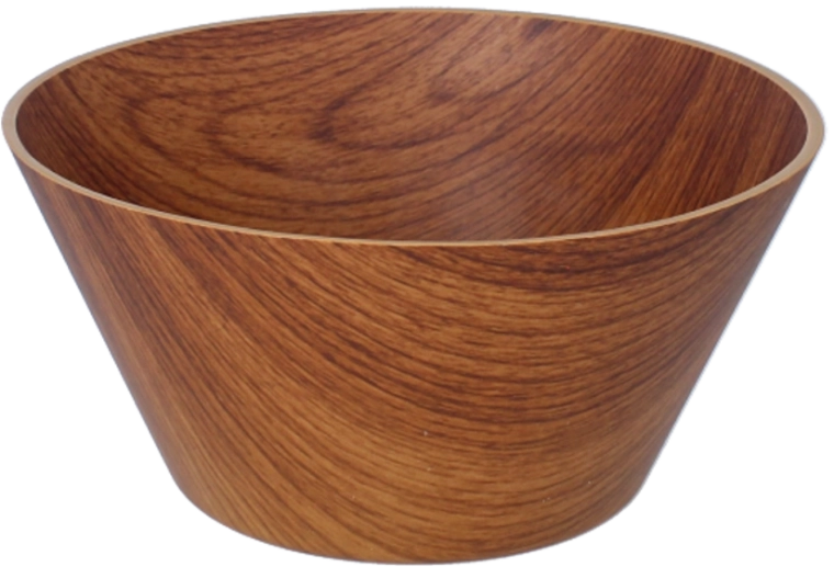 Saladier en plastique 20 cm, marron (noyer)