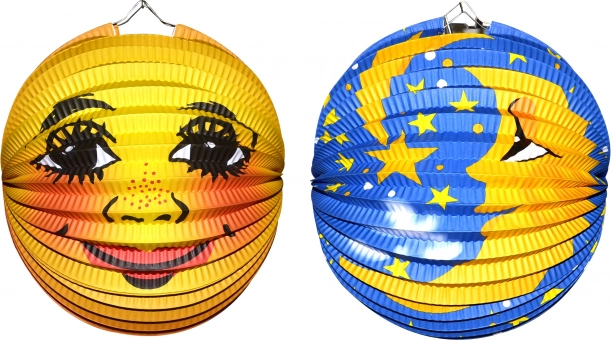 Lampion boule Lune 25 cm