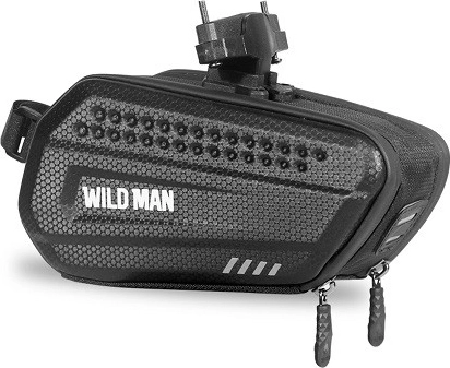 Wildman sacoche de selle de vélo étanche 1,2 l noire