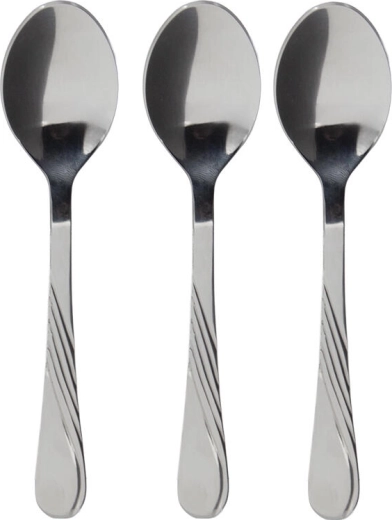Cuillères moka en acier inoxydable CELESTRA, set de 3 pcs