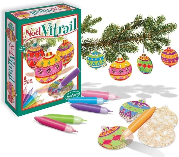 Sentosphere décorations de Noël en vitrail