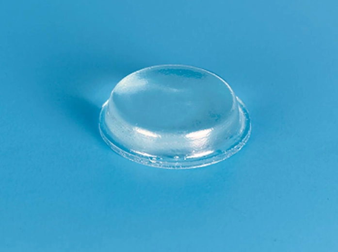 Butée autocollante transparente cylindrique 12,7 × 3,5 mm (5 pcs)