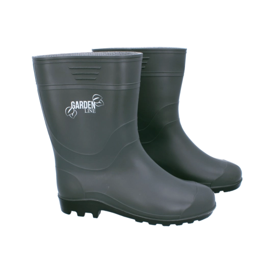 Bottes en PVC pour homme, olive, pointure 42, tige haute