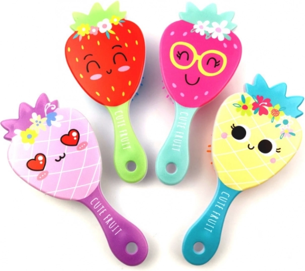 Brosse à cheveux pour enfants avec manche violet