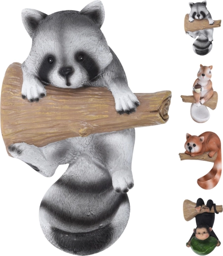 Mangeoire décorative pour oiseaux Animaux en polyrésine – mix de motifs