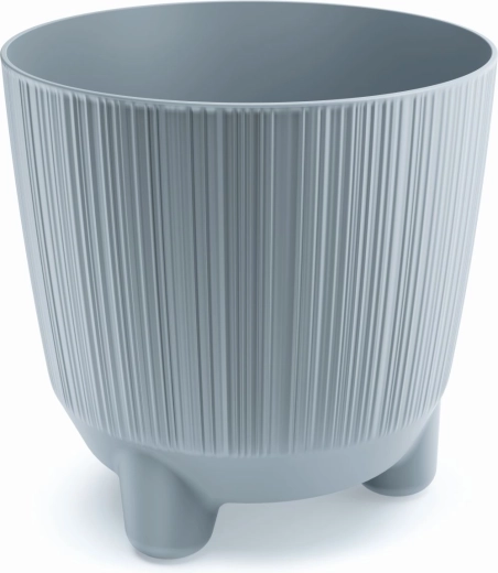 Pot de fleurs avec pieds RYFO N 19,5 cm gris clair