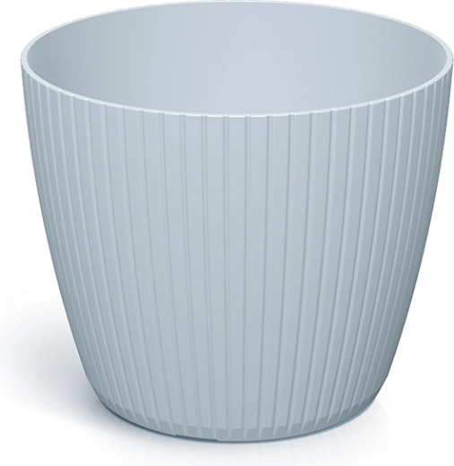 Pot de fleurs en plastique Lamia 11,9 cm gris clair