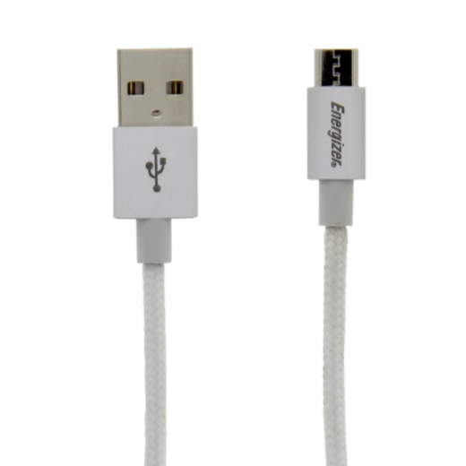 Energizer câble de charge et de synchronisation microUSB 1,2 m blanc