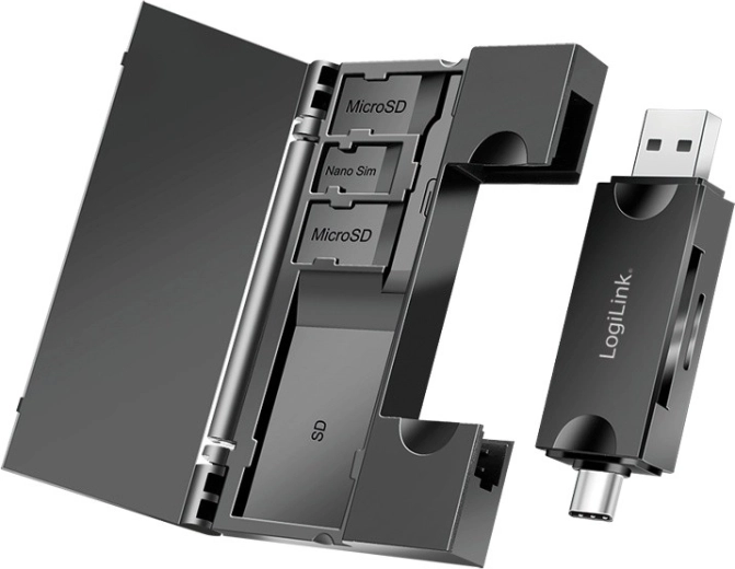 Lecteur de cartes USB 3.2 Gen 1 avec emplacements SD et microSD
