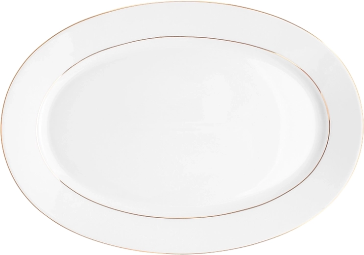 MariaPaula Klasyka Ligne dorée – plateau de service ovale 33 cm