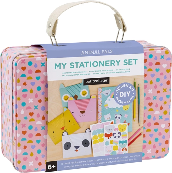 Petit Collage valisette créative – set de correspondance avec animaux
