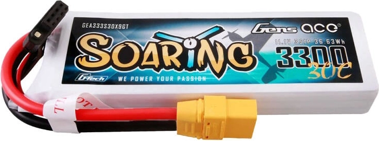Gens ace G-Tech Soaring 3300mAh 11,1V 30C 3S1P Batterie LiPo avec connecteur XT90