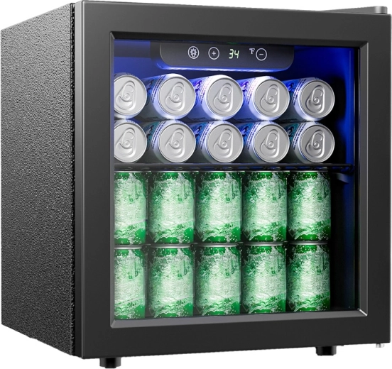 Vitrine réfrigérée à boissons Euhomy 37 l noire