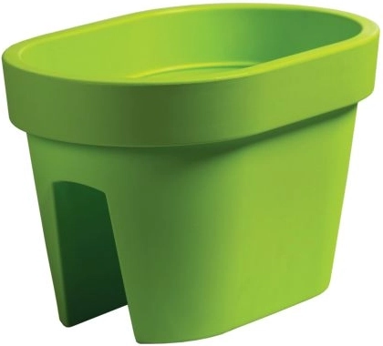 Jardinière de rambarde Lofly Railing vert citron 12,3 l