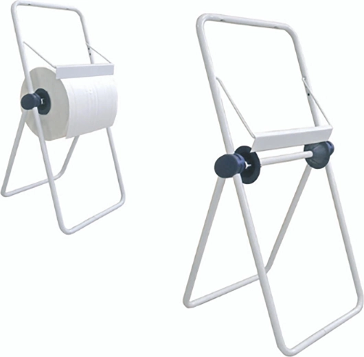 Support de sol pour rouleaux de papier industriels 29 cm blanc