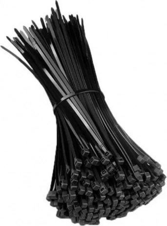 Colliers de serrage en plastique noirs 300 x 4,8 mm