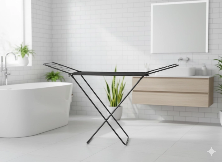 Séchoir à linge pliant avec porte-chaussettes 180 × 55 × 102 cm