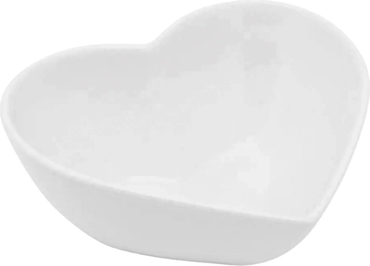 Bol en porcelaine Regular en forme de cœur, crème, 13 cm, 300 ml