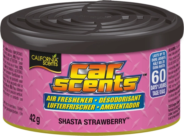 California Scents Shasta Strawberry – parfum de voiture en boîte
