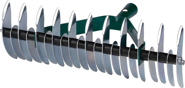 Râteau aérateur en métal sans manche