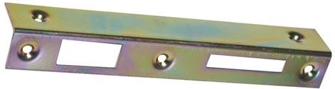 Gâche d’angle galvanisée pour serrures à mortaiser – porte droite (lot de 10 pièces)