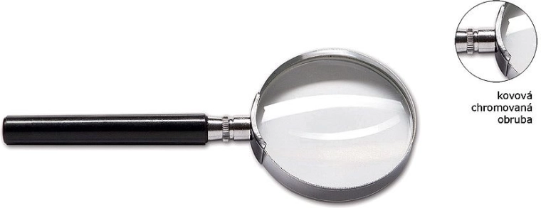 Loupe CONCORDE avec monture métallique, diamètre 40 mm