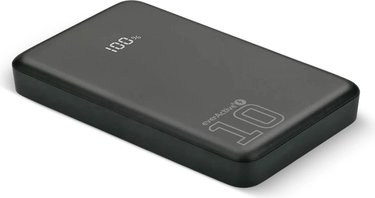 Batterie externe 10 000 mAh avec LCD, charge rapide 20 W, 2× USB‑C et 1× USB‑A
