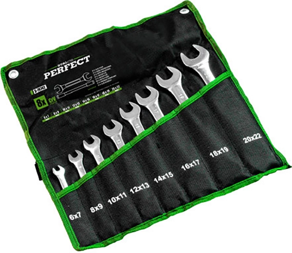 Jeu de clés STALCO polies 6–17 mm (6 pièces)