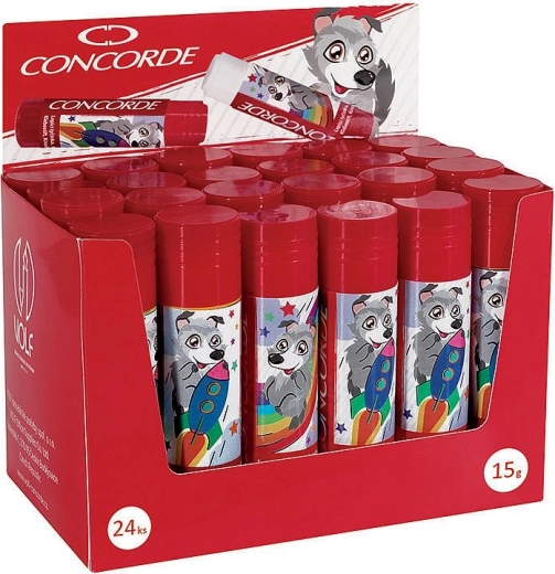 Bâton de colle CONCORDE Volfík 15 g, assortiment de motifs