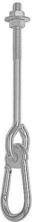 Crochet pour balançoire M12 × 110 mm, capacité 70 kg