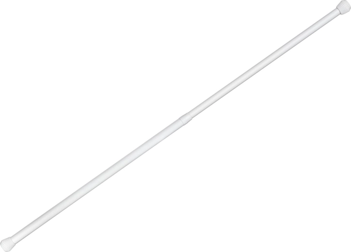 Tringle télescopique à tension 70–120 cm, en aluminium, blanche - 1 pièce