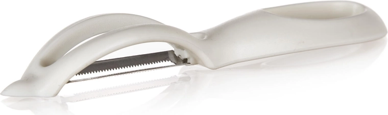 Épluche-légumes ACCASA, lame en acier inoxydable, crème