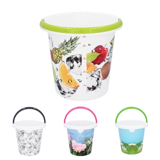 Seau en plastique 5 L avec poignée ergonomique