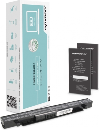 Batterie Movano pour ordinateur portable Asus X550/A450/F450/K550 (A41-X550A) 2200 mAh 32 Wh