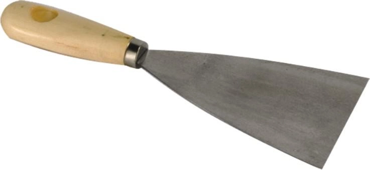 Spatule en acier 60 mm avec manche en bois